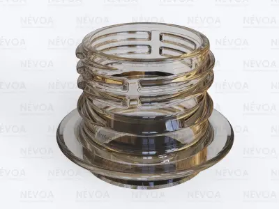 Neck finish - PCO 1820 - voluntary standard 28 mm CSD finish 3D model