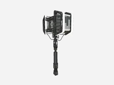 SciFi War Hammer A09 Black Camouflage - Sci Fi Weapon Design Low-poly 3D model