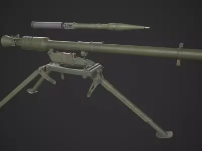 SPG-9 Spear - Kopyo Low-poly 3D model