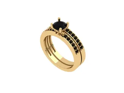 Wedding Ring  3D print model 313