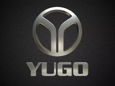 Yugo Logo 3D model by 3dlogoman