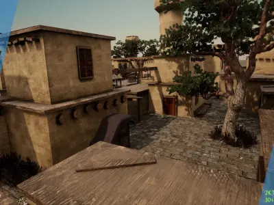 Medieval Town Kit  Low-poly 3D model