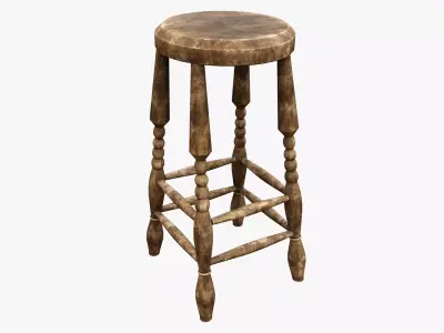 Medieval Rustic Low-poly 3D model