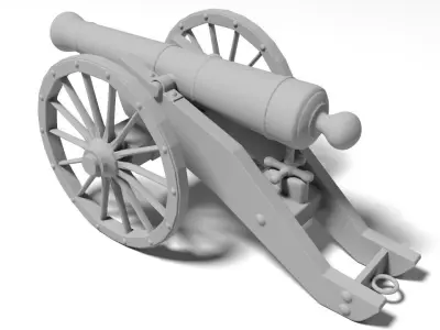 war cannon for 3D print 3D print model purchase