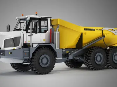 LIEBHERR TA 230 Litronic Articulated Truck v2 3D model
