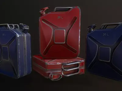 Explosive props game-ready Low-poly 3D model