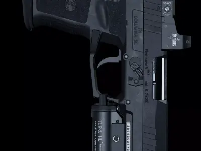 FN Five-Seven MK3 Low-poly 3D model