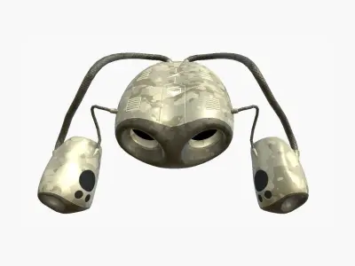 Jetpack I10 Desert Camouflage - SciFi Character Design Low-poly 3D model