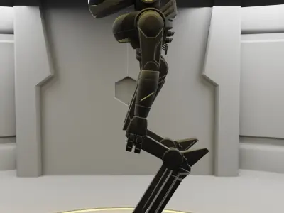 Alien Robot character 3D model
