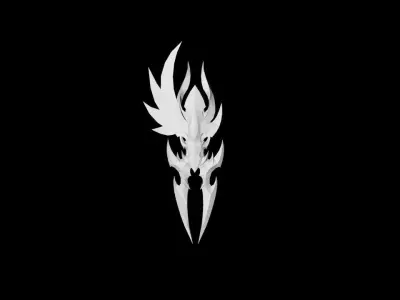 Elven Battle-Gloves Low-poly 3D model