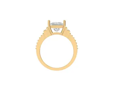 Princess Ring 3D print model 12