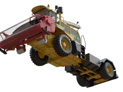 CMC Saturne 5800 Harvester Low-poly 3D model
