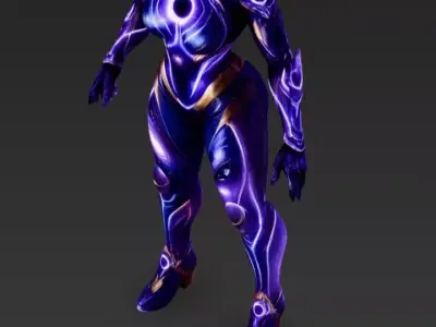 Female Gravity Pulse 3D model