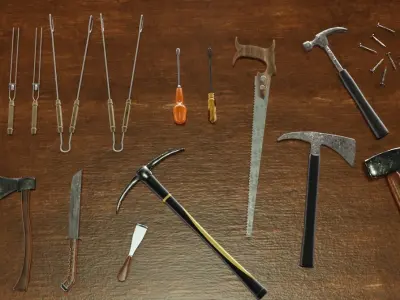 Toolkit 3D Model Collection Low-poly 3D model