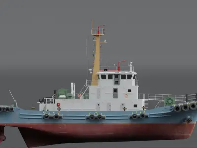 Tugboat 3D model
