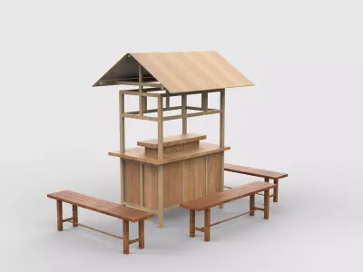 Food Carts 03 3D model