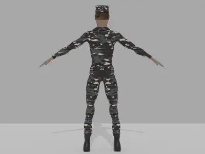Armed Force of The Philippines ARMY3D model LOW-POLY RIGGED Free low-poly 3D model
