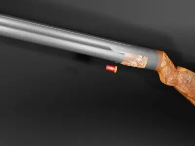 shotgun model with gauge Free 3D model
