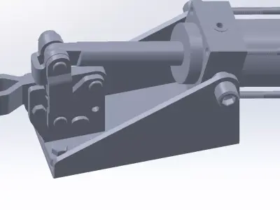 GPP-1247-U hydraulic winch Free 3D model