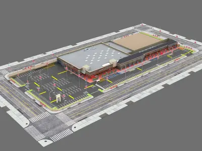 Retail Store 3D model purchase