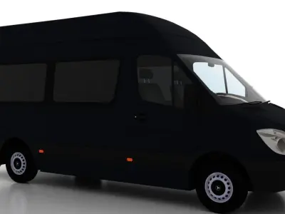 Mercedes Benz Sprinter L2H3 2009 Passenger UK 3D model