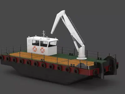 MultiCat Workboat 3D model