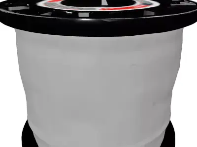 Industrial Wire Spool Cable Reel Low-poly 3D model