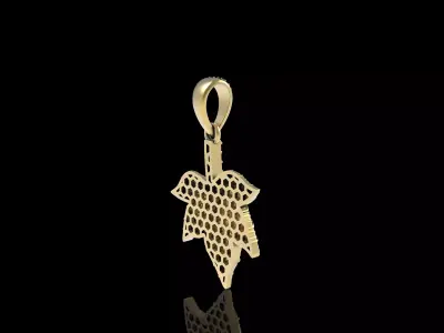 Leaf Pendant 3D print model get