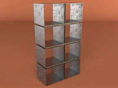 Industrial BookshelfShelf 3D model