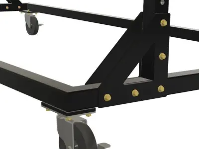 Composite Material Storage Rack 3D model