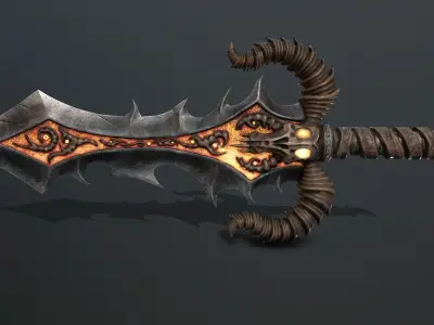 blade of death Low-poly 3D model