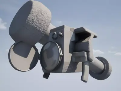 Chinese ABZ012 HJ12 Low-poly 3D model