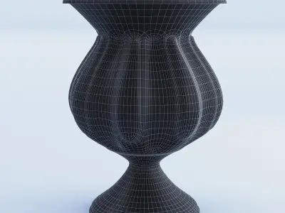 Cement Vase Antique 3D model