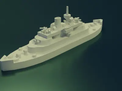 Monitor Cerberus 1868 3D print model