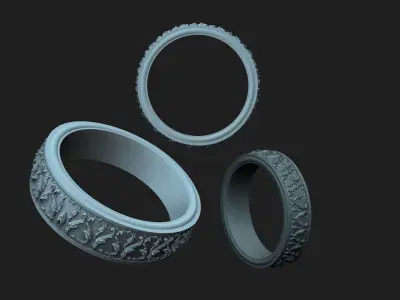 ornamental ring 3D print model