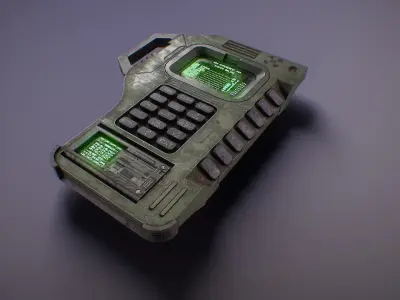 PBR Futuristic Electronic Multi-Tool Low-poly 3D model