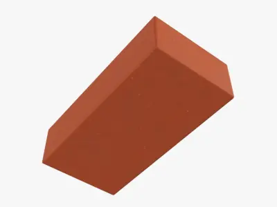 Clay brick type 01 3D model