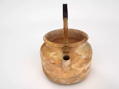 Rusty kettle Low-poly 3D model purchase