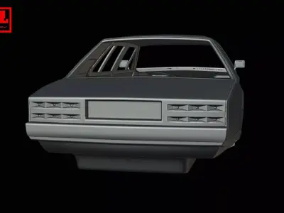 Aston Martin Lagonda Series 2 1976-1985 - Car Body Shell 3D print model