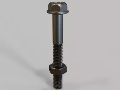 M5 Hex Bolt and Nut 3D print model