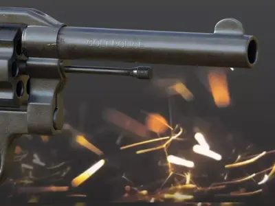 colt police gun  3D model