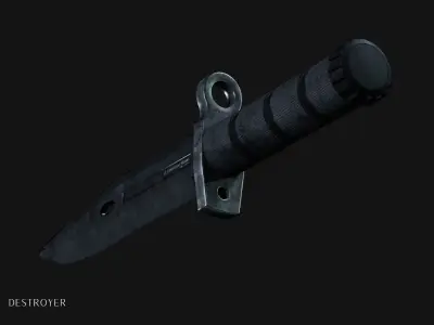Tactical Knife 3D model purchase