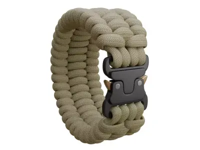Paracord Bracelet Trilobite 3D model