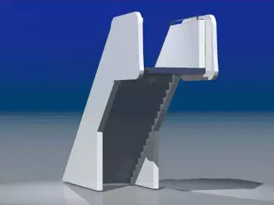 Airport stair 3D model