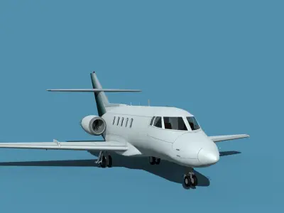 British Aerospace 125 Dominie V08 3D model