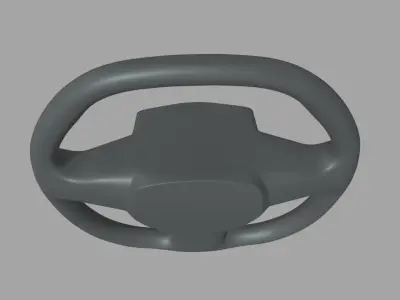 Steering Wheel Car 04 Low-poly 3D model