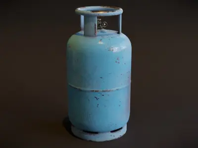 Gas Cylinders Low-poly 3D model buy