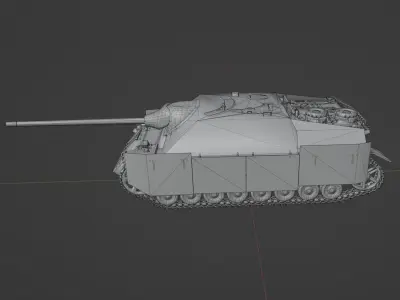 Jagdpanzer IV L70 Low-poly 3D model