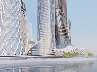 Future City Island Next 3D model