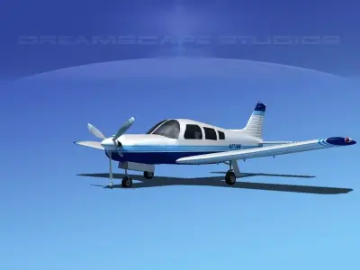 Piper Cherokee Arrow 3D model 6